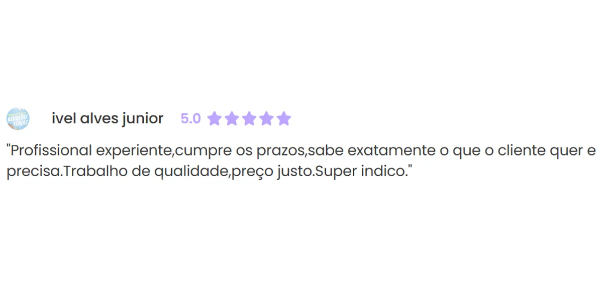 Captura recortada de confirmação de entrega de projeto concluído